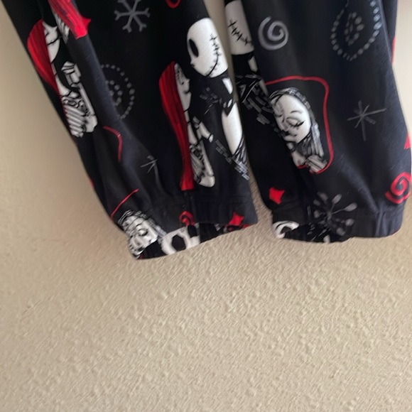 Nightmare Before Christmas Sz 2X (18W/20W) Black Plush Fleece Pajama Pants - Picture 7 of 13